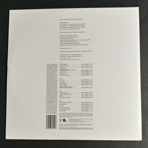 Cheap Trick Out To Get You Live 1977 2-LP ~ RSD 2020 ~ Ltd Ed 4,700 ~New/Sealed! - Picture 3 of 3
